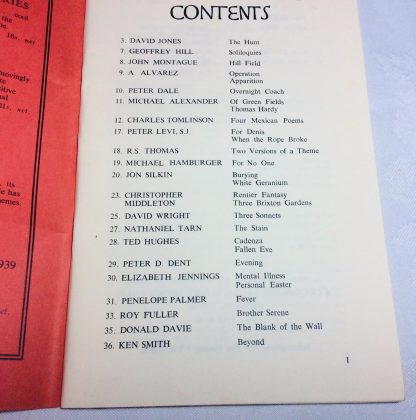 Agenda: Vol. 4, No. 1 - Ted Hughes, Elizabeth Jennings etc. - Image 2