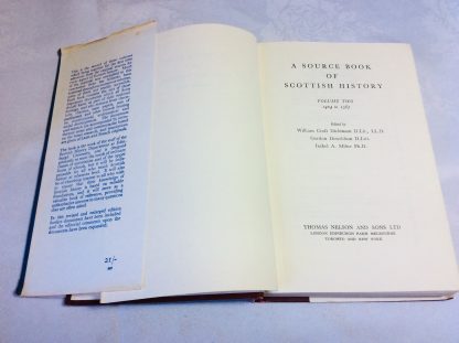 A Source Book of Scottish History: Volume Two - from 1424 to 1567 - Image 2