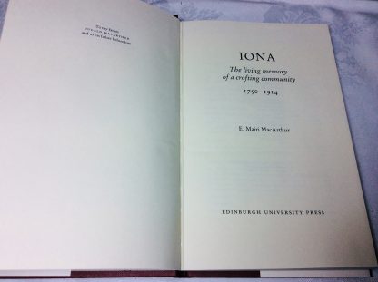 Iona: The Living Memory of a Crofting Community, 1750-1914 - Image 2