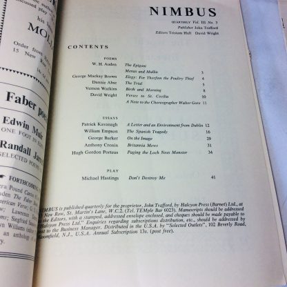 NIMBUS QUARTERLY. VOL. III, NO. 3. SUMMER 1956 - Image 2