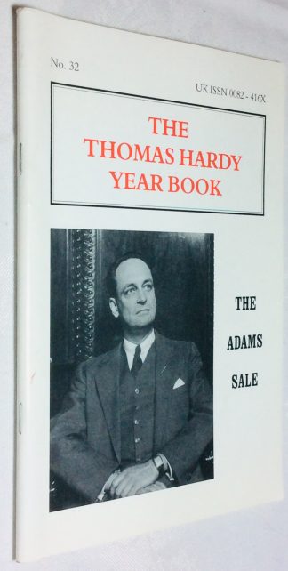 The Thomas Hardy Yearbook, No. 32: The Adams Sale