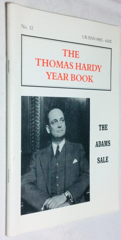 The Thomas Hardy Yearbook, No. 32: The Adams Sale