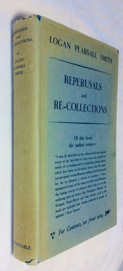 Reperusals and Re-Collections