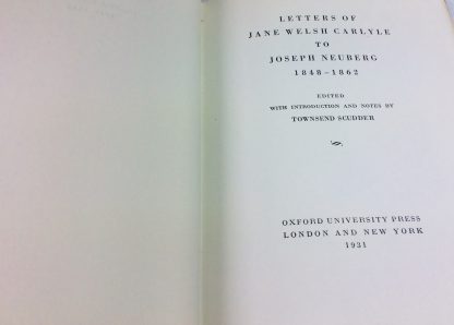 Letters of Jane Welsh Carlyle to Joseph Neuberg, 1848-1862 - Image 2