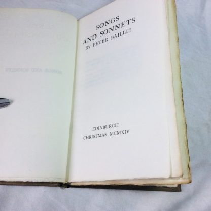 Songs and Sonnets: Privately Published (posthumously) Christmas 1914 - Image 3