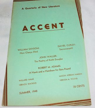 Accent:  Summer 1948