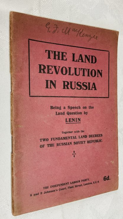 The Land Revolution in Russia : Being a Speech on the Land Question