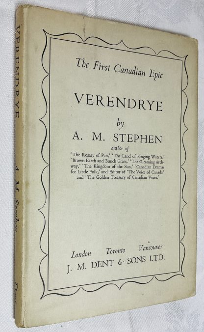 Verendrye: A Poem of the New World
