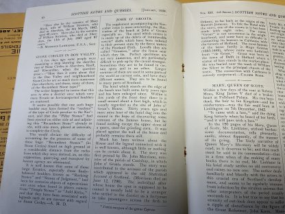 Scottish Notes and Queries, 3rd Series Volume  XI, 1933 Nos.1,2,3,4,6,7 Volume XII Nos.1,2,3 5,6,7,8,9,10 - Image 2