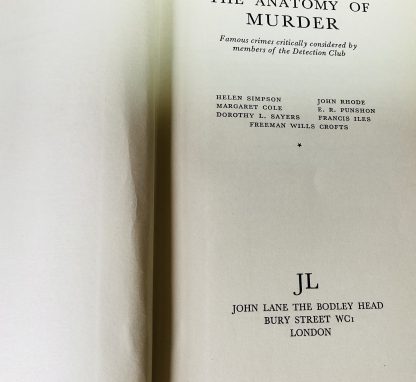 The Anatomy of Murder : Famous Crimes Critically Considered by Members of the Detection Club. - Image 2