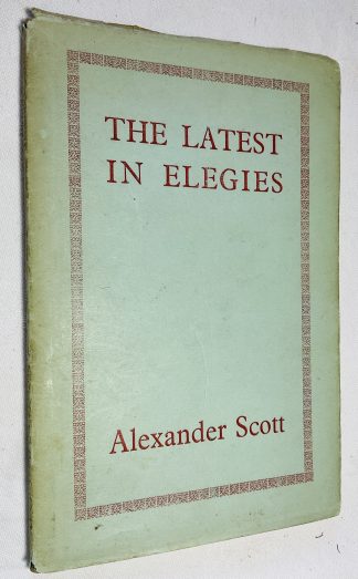 The Latest in Elegies