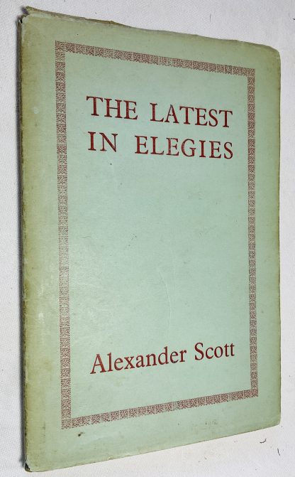 The Latest in Elegies
