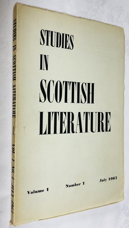 Studies in Scottish Literature. Vol. 1. No. 1. July 1963
