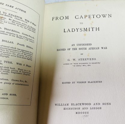 From Capetown to Ladysmith : An Unfinished Record of the South African War - Image 3