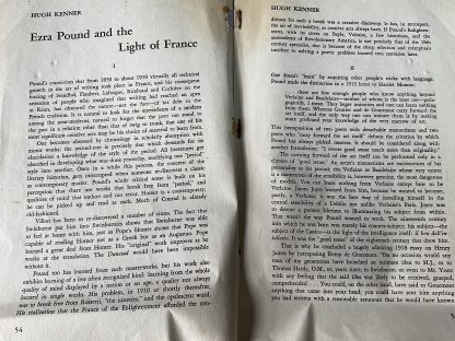 Ezra Pound and the Light of France