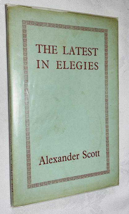 The Latest in Elegies