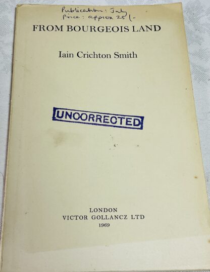 From Bourgeois Land [uncorrected proof]