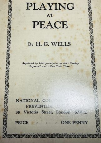 Playing at Peace