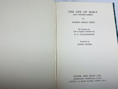 The Life of Mary (Das Marien-Leben) The German text with an English Translation by N. K. Cruikshank. Introduction by Jethro Bithell. - Image 2