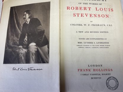 A Bibliography Of The Works Of Robert Louis Stevenson - Image 3