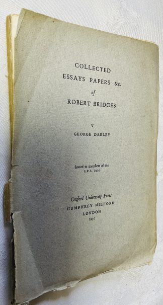Collected Essays. Volume 5: George Darley