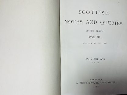 Scottish Notes and Queries: Second series, volume 3 July 1901 to June 1902 - Image 2