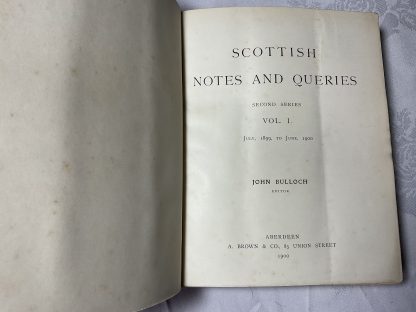Scottish Notes and Queries: Second series, volume 1- 3, 1899 - 1902 - Image 3