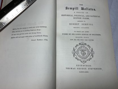 The Sempill Ballates: A Series of Historical, Political, and Satirical Scotish Poems - Image 2