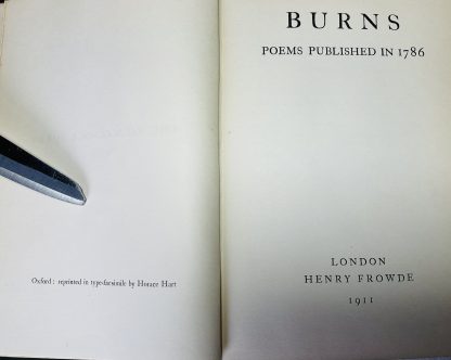Poems Published in 1786: The Kilmarnock Burns - Image 4