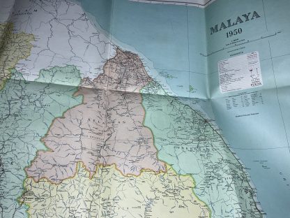 Map of Malaya [1950]. Scale of 12 Miles to an Inch - Modified Polyconic Projection. - Image 2