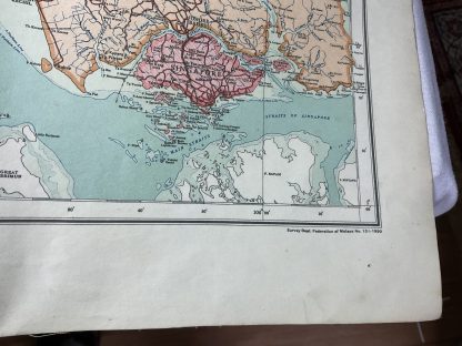 Map of Malaya [1950]. Scale of 12 Miles to an Inch - Modified Polyconic Projection. - Image 4
