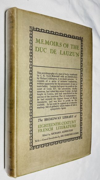 Memoirs of the Duc De Lauzun