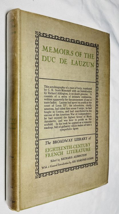 Memoirs of the Duc De Lauzun