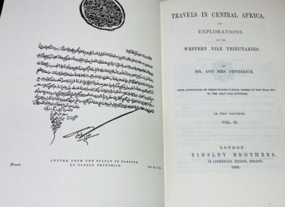 Travels in Central Africa and Explorations of the Western Nile Tributaries [ two Volume set] - Image 3