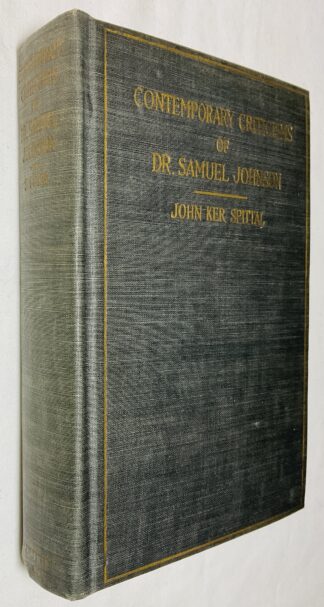 Contemporary Criticisms of Dr Samuel Johnson