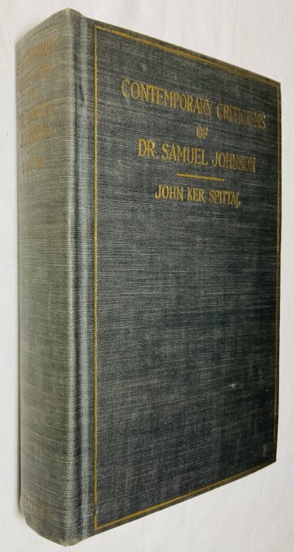 Contemporary Criticisms of Dr Samuel Johnson