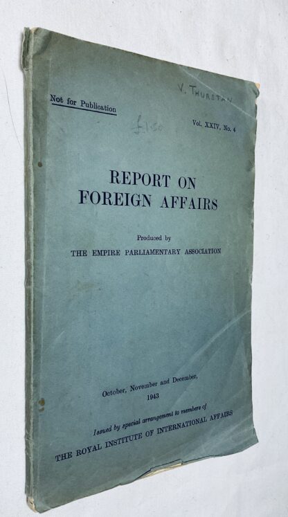 Report on Foreign Affairs [vol.XXIV, No.4]
