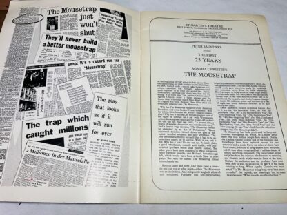 Peter Saunders Presents 25 years of Agatha Christie's "The Mousetrap" 1952 - 1977 [Theatre Program] - Image 3