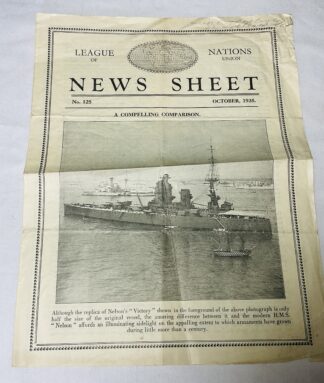 League of Nations Union News Sheet: October 1935