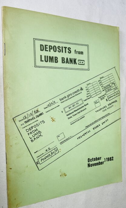 Deposits from Lumb Bank: October, November 1982