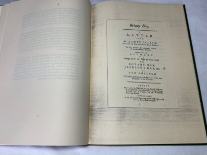 The Landing Place of Captain Arthur Phillip at Botany Bay / investigated & identified by Brian McDonald. To which is appended Botany Bay : a letter from Mr. James Callam ... (originally published in 1789) - Image 5