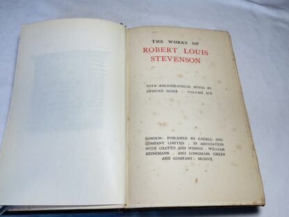 THE WORKS OF ROBERT LOUIS STEVENSON, Pentland Edition Volume XIII [13]: A Child's Garden of Verses; Underwoods; Ballads; Songs of Travel; Additional Poems - Image 4