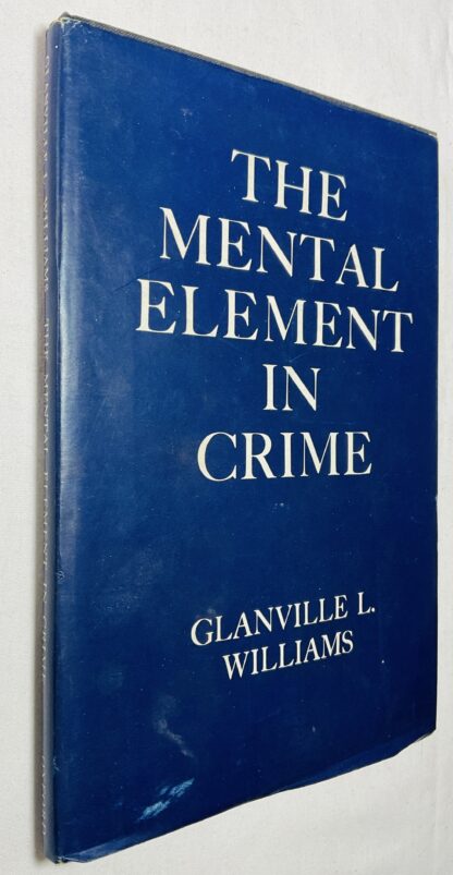 The Mental Element in Crime