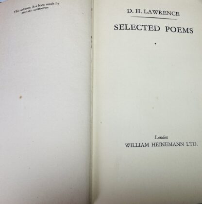 Selected Poems of D.H. Lawrence - Image 2