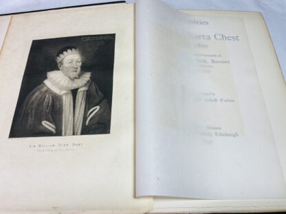 Curiosities of A Scots Charta Chest, 1600-1800, with the Travels and Memoranda of Sir Alexander Dick, Baronet of Prestonfield - Image 2