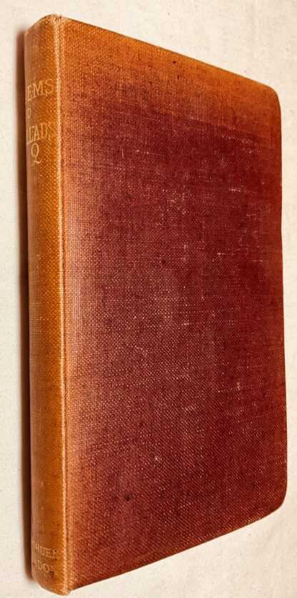 Poems and Ballads by 'Q'.