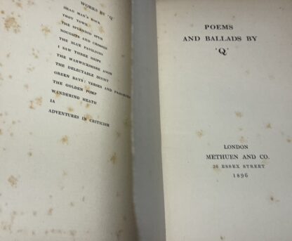 Poems and Ballads by 'Q'. - Image 3