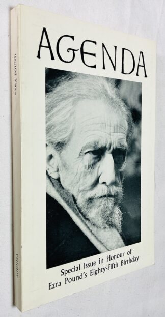 Agenda: Special Issue in Honour of Ezra Pound's Eighty-Fifth Birthday (Vol. 8, Nos. 3-4 Autumn-Winter 1970)