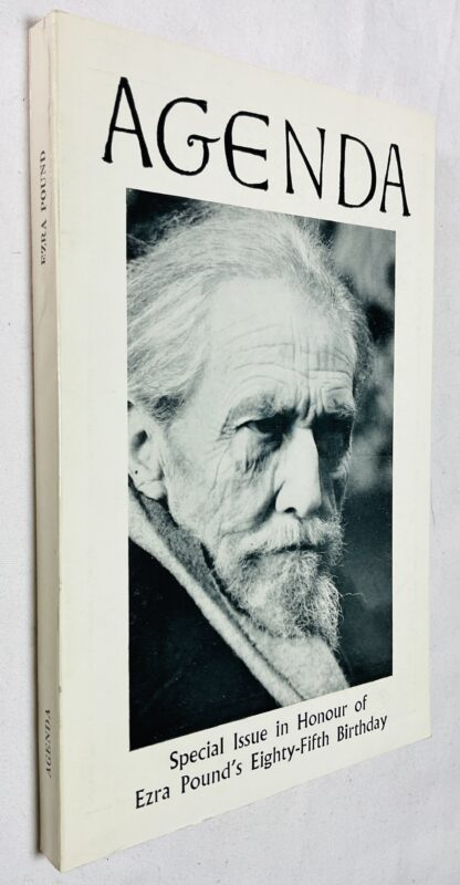 Agenda: Special Issue in Honour of Ezra Pound's Eighty-Fifth Birthday (Vol. 8, Nos. 3-4 Autumn-Winter 1970)