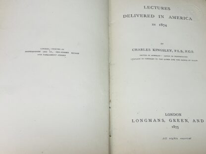 Lectures Delivered in America in 1874 - Image 2